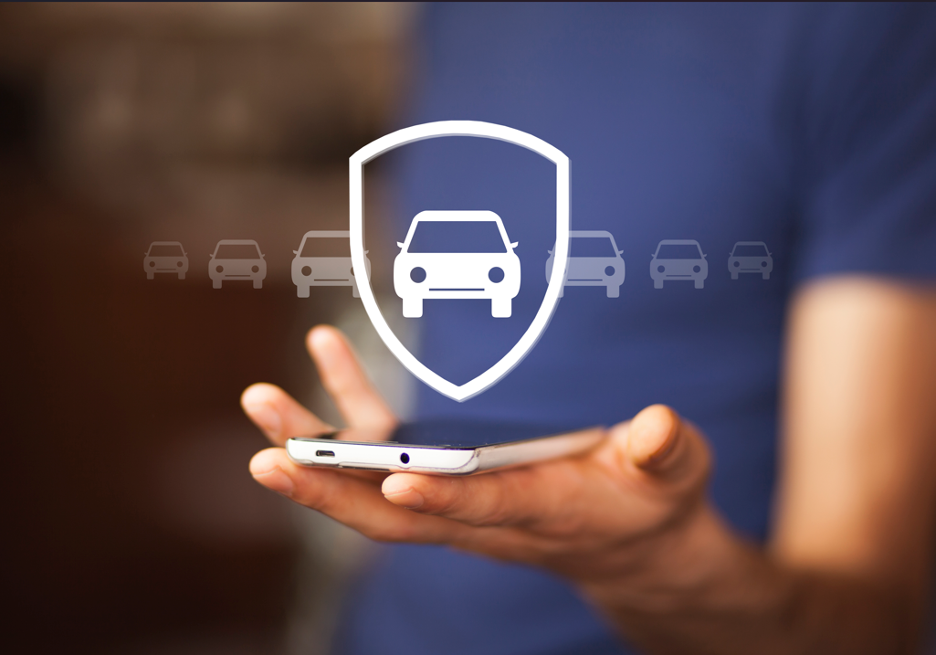 Carro protegido após contratação de seguro